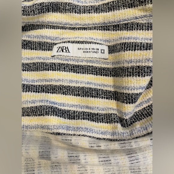 Zara Men’s textured striped shirt size small - Picture 6 of 7